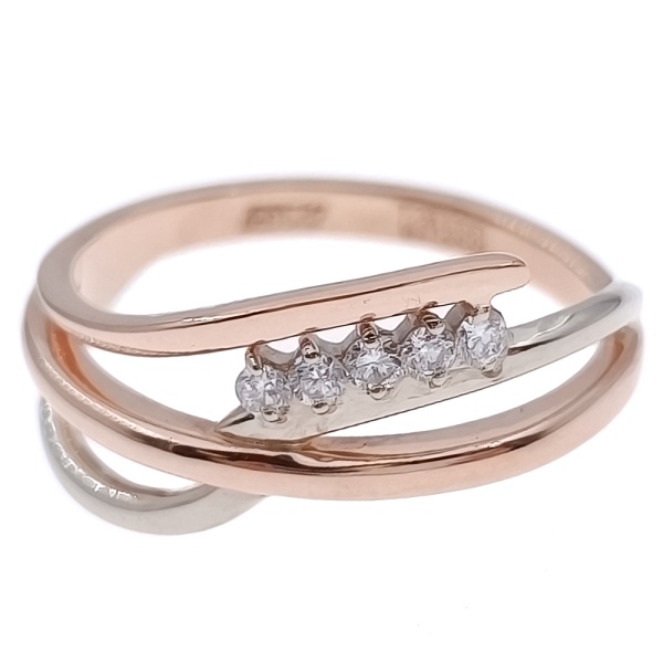 Кольцо из золота 585 пробы с бриллиантами