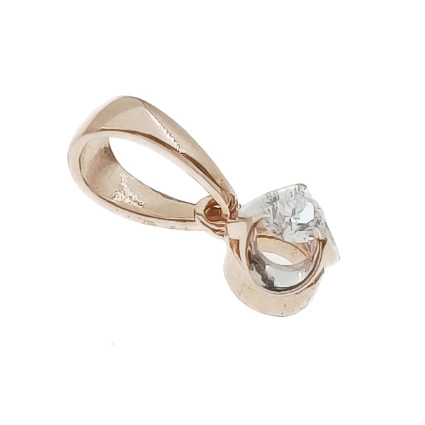 Подвеска из золота 585 пробы с бриллиантом