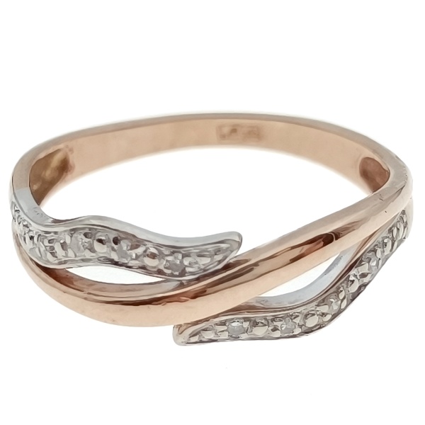 Кольцо из золота 585 пробы с бриллиантами