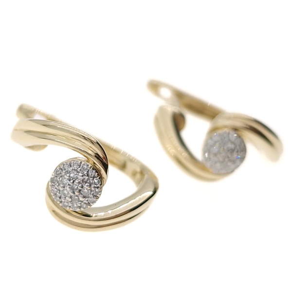 Серьги из золота 585 пробы с бриллиантами