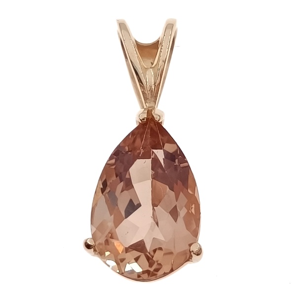 Кулон из золота 585 пробы с корундом с.