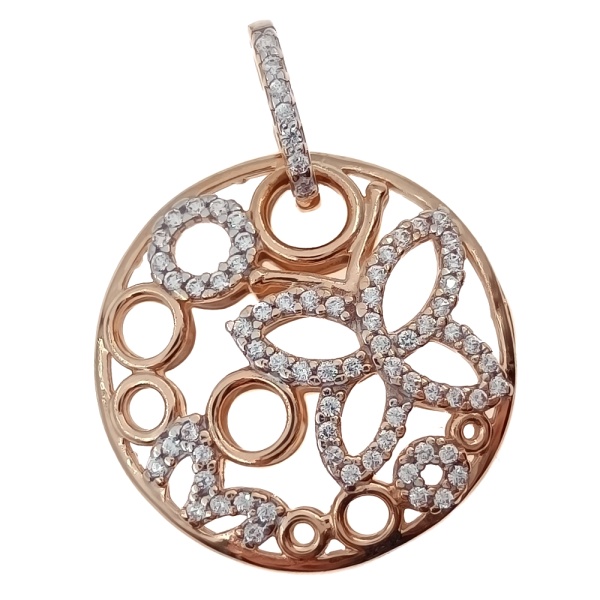 Подвеска из золота 585 пробы с фианитом