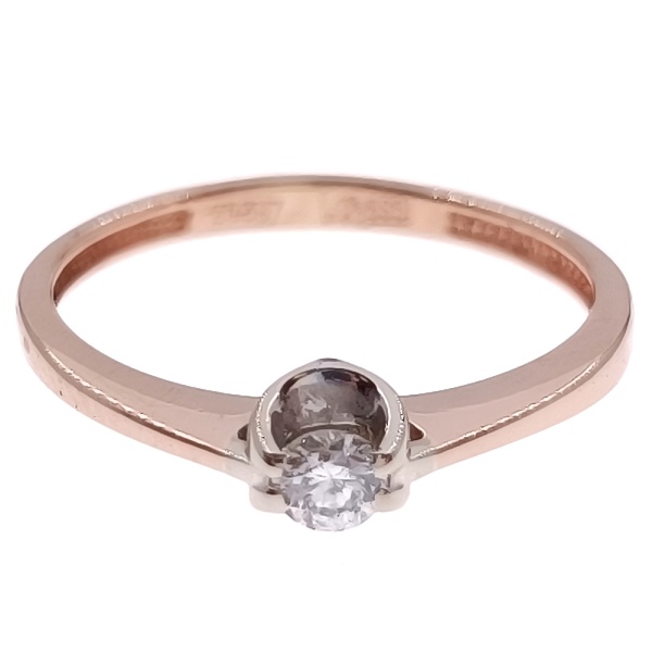 Кольцо из золота 585 пробы с бриллиантом