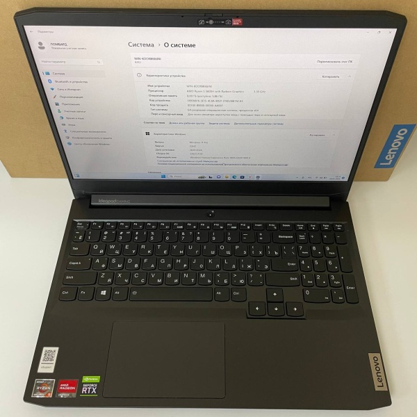 Ноутбук Lenovo Ideapad gaming 3 15ACH6 / AMD Ryzen 5 5600H/ 8 Гб/ ssd 512 Гб