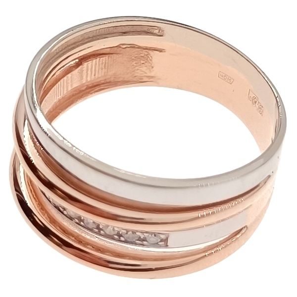 Кольцо из золота 585 пробы с бриллиантами