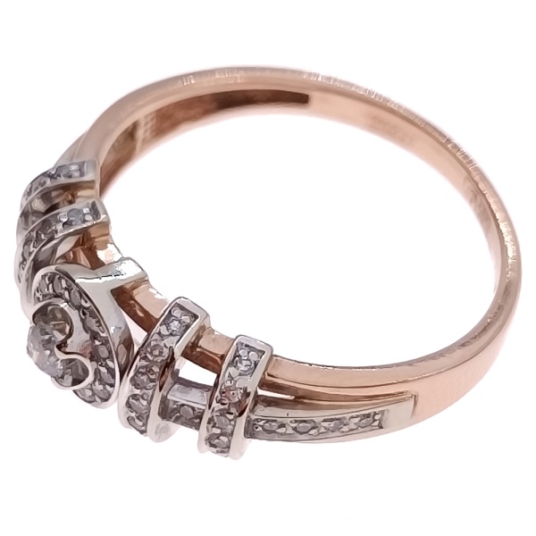 Кольцо из золота 585 пробы с бриллиантами