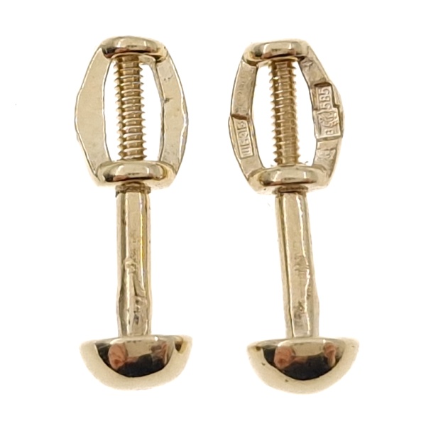 Пусеты из золота 585 пробы