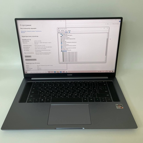 Ноутбук HUAWEI MateBook D 16 HVY-WAP9 /AMD Ryzen 5 4600H/ 16 Гб/ ssd 512 Гб