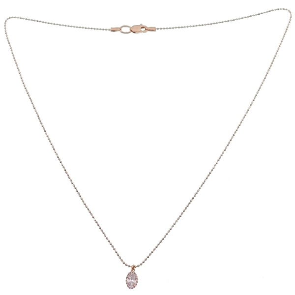 Колье из золота 585 пробы с фианитом