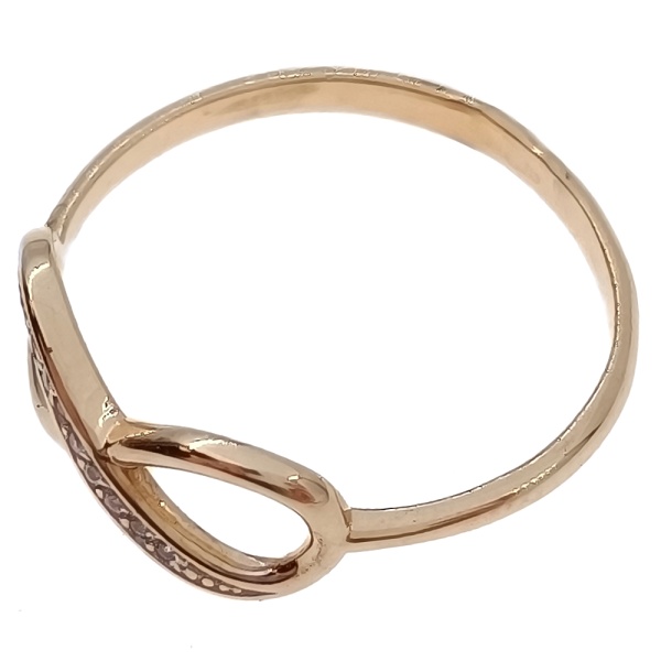 Кольцо из золота 585 пробы с фианитом