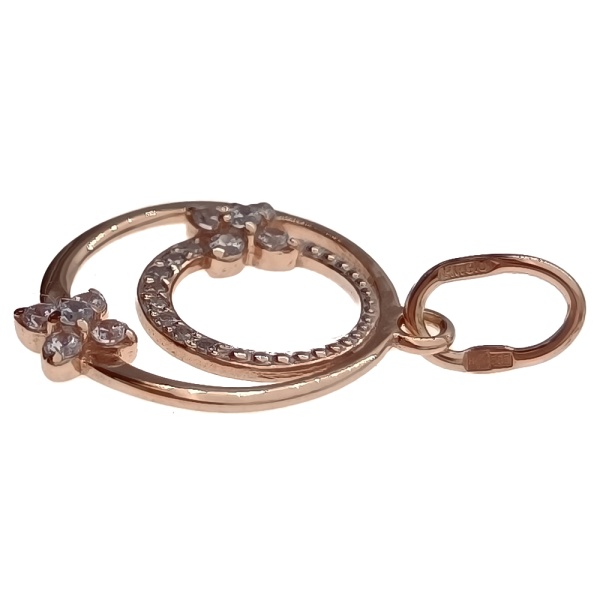 Подвеска из золота 585 пробы с фианитом